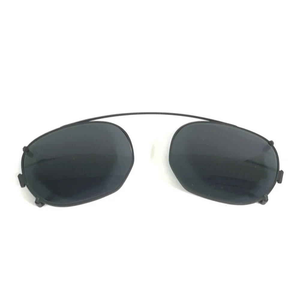 Vintage l.a Eyeworks Clip On Sunglasses for SANGER Matte Black with Gray Lenses
